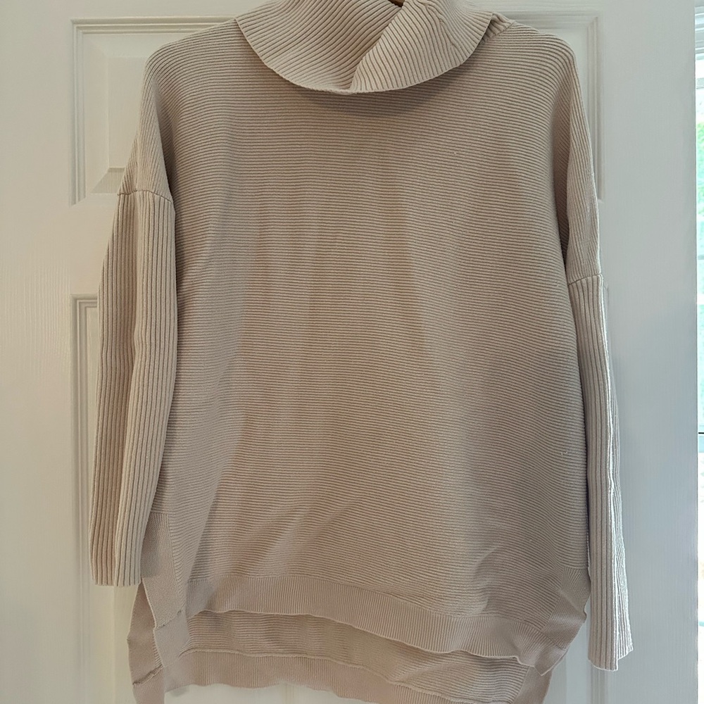 Women's Cream Oversized Sweater